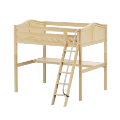 Maxtrix Full High Loft Bed With Angled Ladder + Desk 35 Maxtrix Full High Loft Bed With Angled Ladder + Desk -Kid Furniture GIANT1 NC