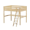 Maxtrix Full High Loft Bed With Angled Ladder + Desk 1 Maxtrix Full High Loft Bed With Angled Ladder + Desk -Kid Furniture GIANT1 NS
