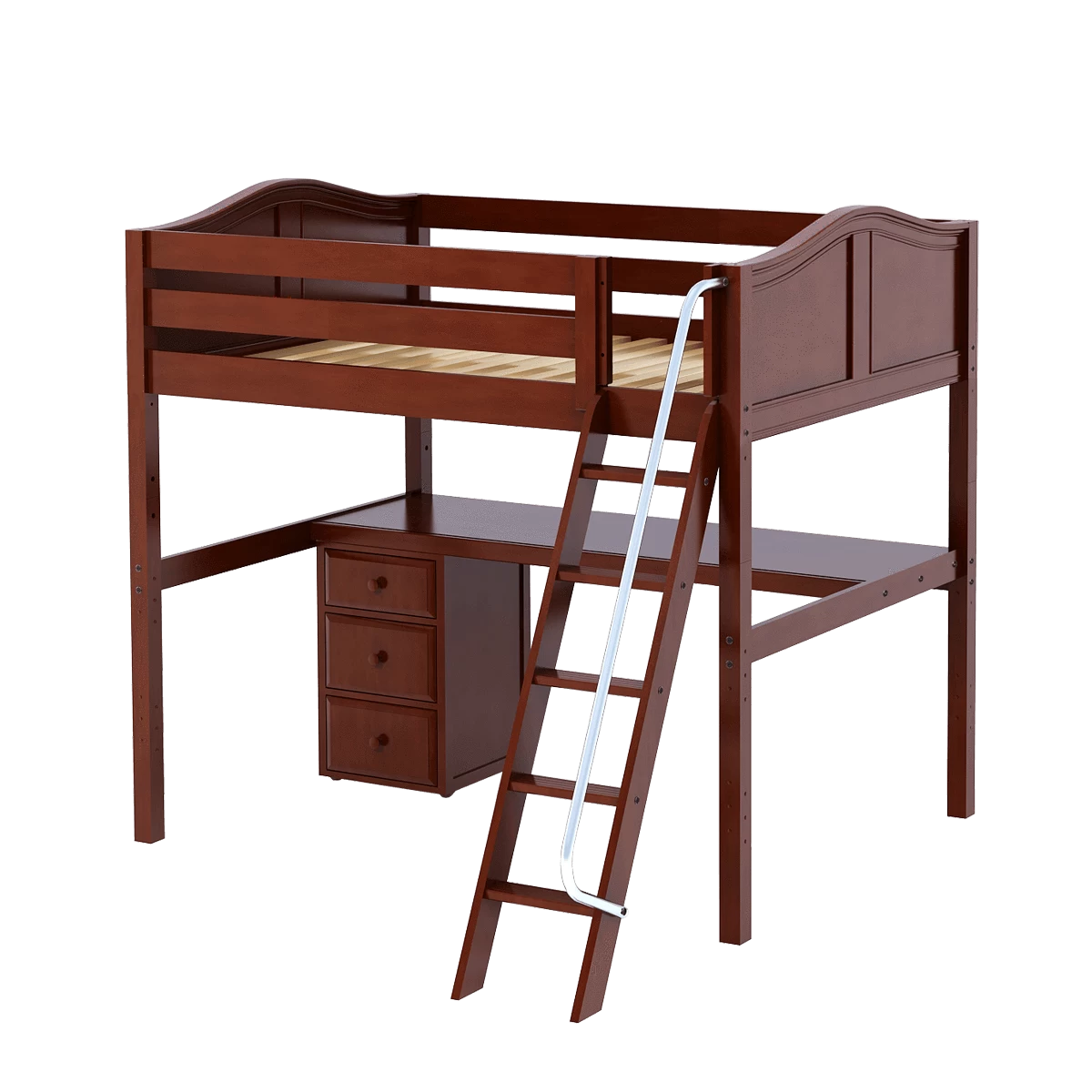 Maxtrix Full High Loft Bed With Angled Ladder + Desk 9 Maxtrix Full High Loft Bed With Angled Ladder + Desk - Image 7