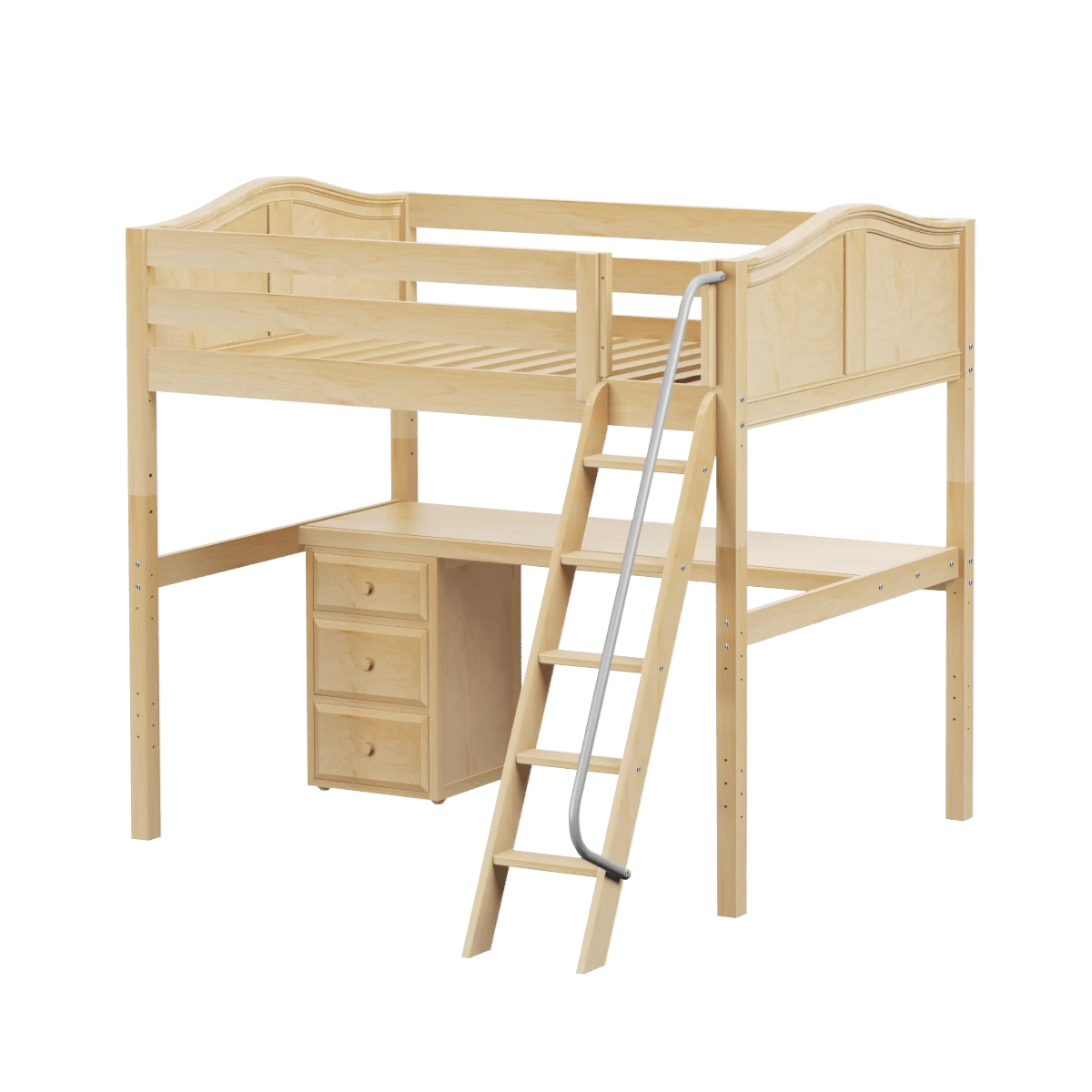 Maxtrix Full High Loft Bed With Angled Ladder + Desk 5 Maxtrix Full High Loft Bed With Angled Ladder + Desk - Image 3