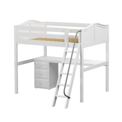 Maxtrix Full High Loft Bed With Angled Ladder + Desk 33 Maxtrix Full High Loft Bed With Angled Ladder + Desk -Kid Furniture GIANT2 WC