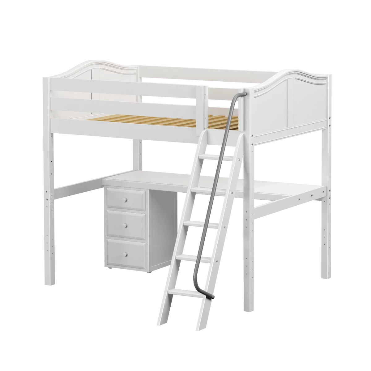 Maxtrix Full High Loft Bed With Angled Ladder + Desk 14 Maxtrix Full High Loft Bed With Angled Ladder + Desk - Image 12