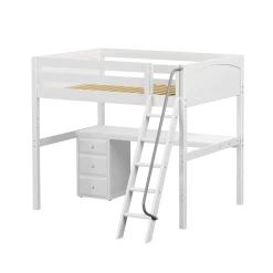 Maxtrix Full High Loft Bed With Angled Ladder + Desk 32 Maxtrix Full High Loft Bed With Angled Ladder + Desk -Kid Furniture GIANT2 WP