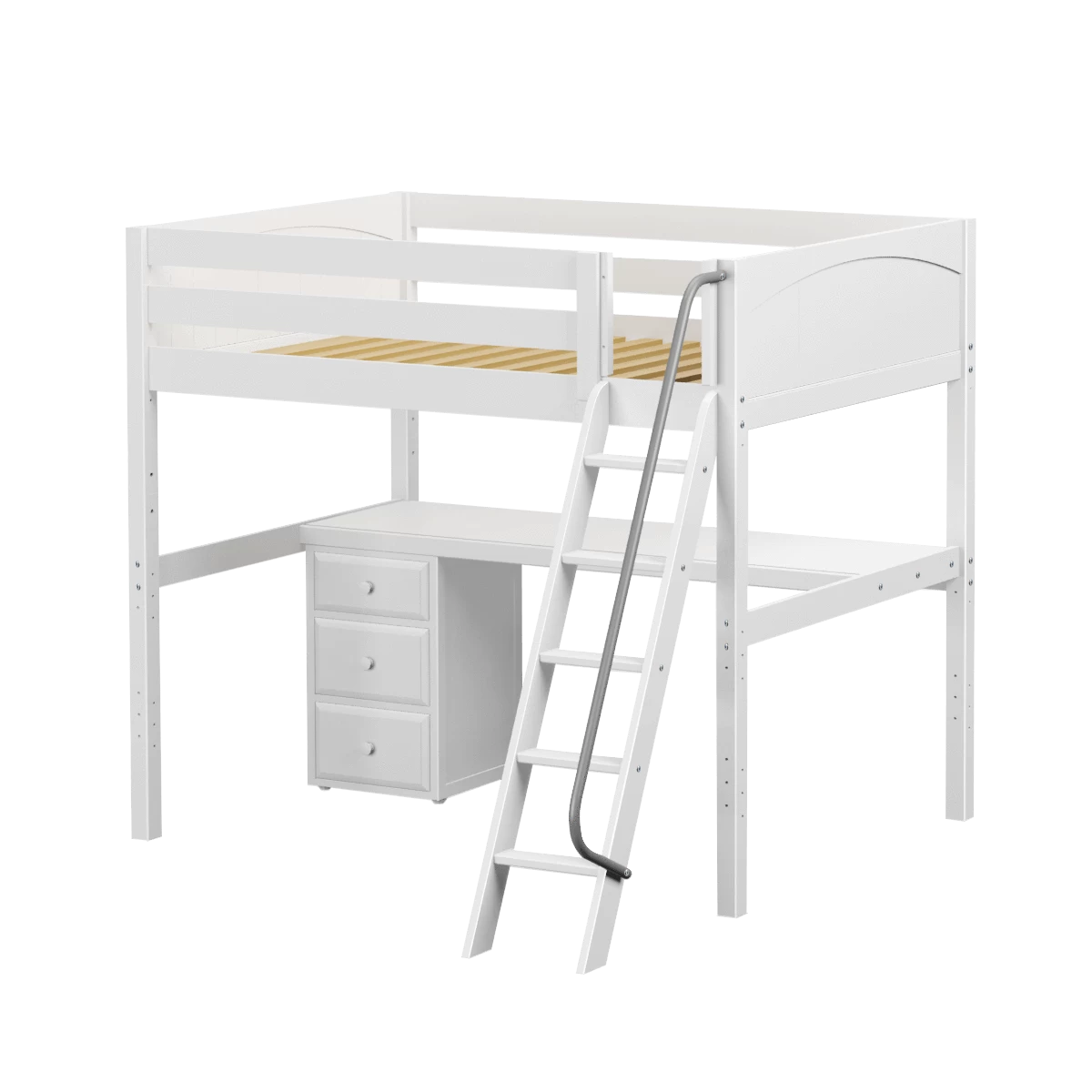 Maxtrix Full High Loft Bed With Angled Ladder + Desk 13 Maxtrix Full High Loft Bed With Angled Ladder + Desk - Image 11
