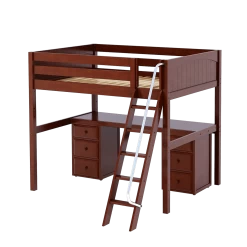 Maxtrix Full High Loft Bed With Angled Ladder + Desk 41 Maxtrix Full High Loft Bed With Angled Ladder + Desk -Kid Furniture GIANT3 CP