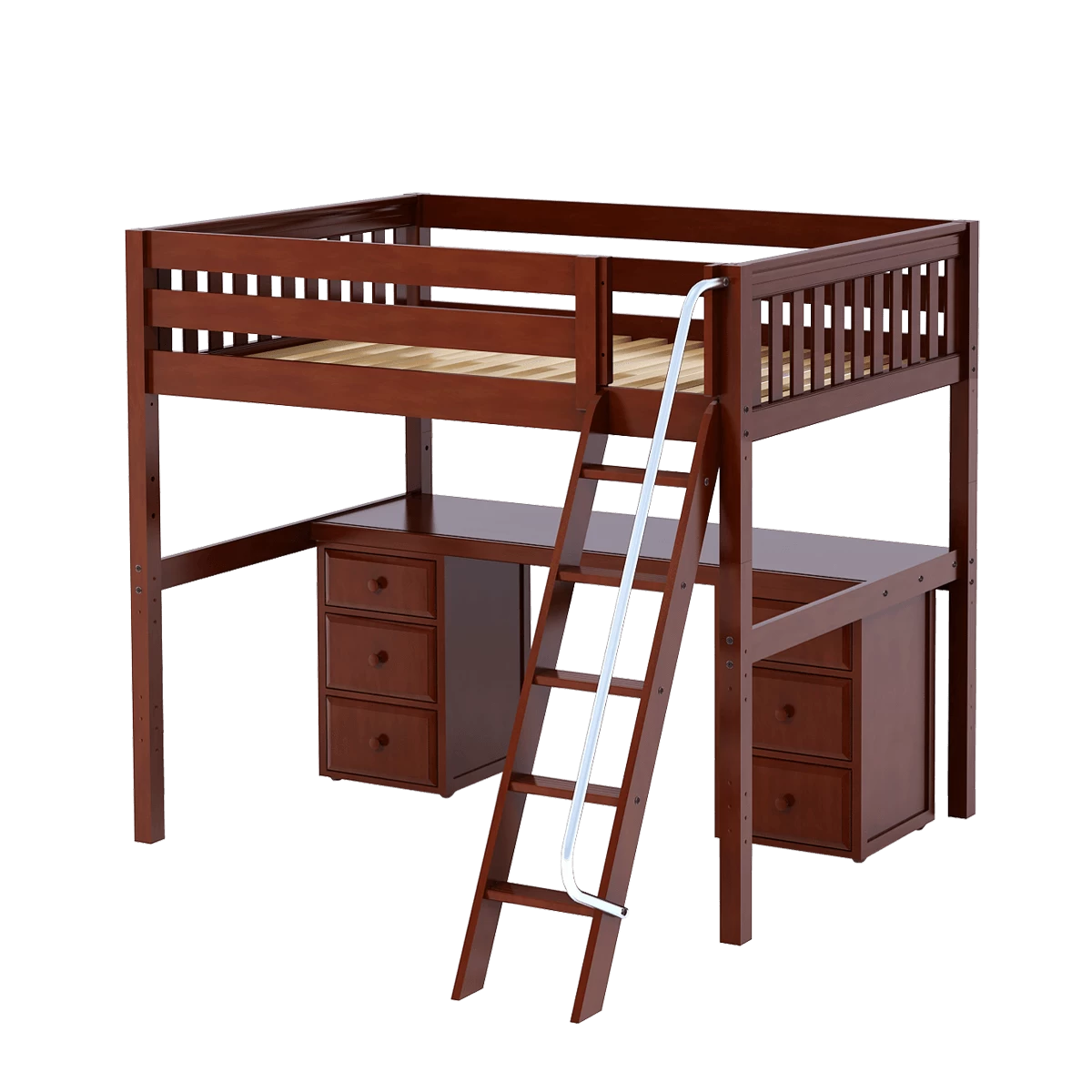 Maxtrix Full High Loft Bed With Angled Ladder + Desk 8 Maxtrix Full High Loft Bed With Angled Ladder + Desk - Image 6