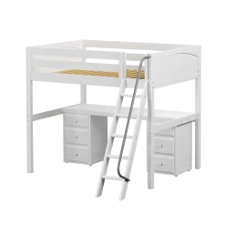 Maxtrix Full High Loft Bed With Angled Ladder + Desk 39 Maxtrix Full High Loft Bed With Angled Ladder + Desk -Kid Furniture GIANT3 WP