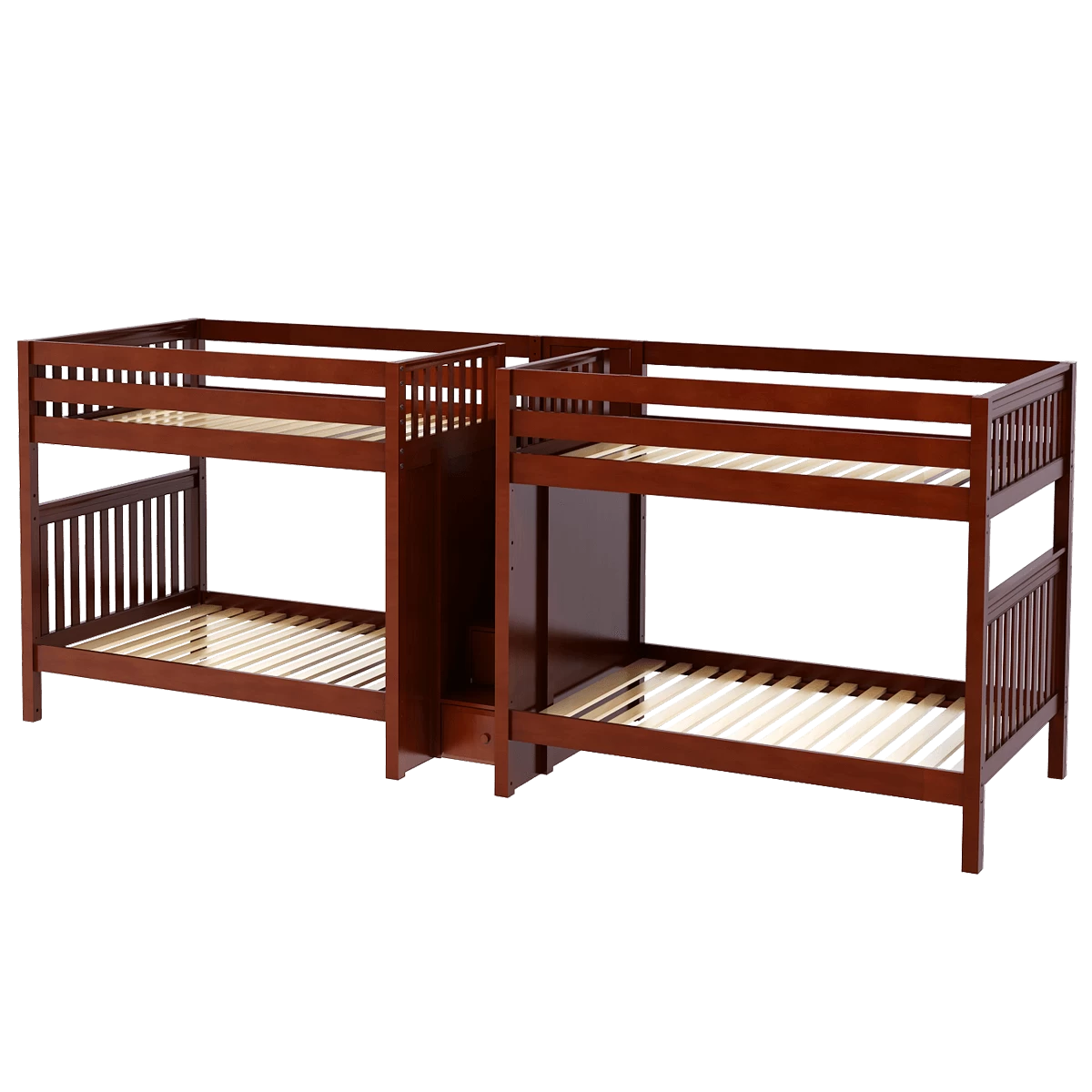 Maxtrix Full High Quadruple Bunk Bed With Stairs 5 Maxtrix Full High Quadruple Bunk Bed With Stairs - Image 3