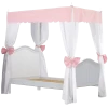 Maxtrix Twin Poster Bed With Canopy -Kid Furniture GOLDILOCKS6 WC