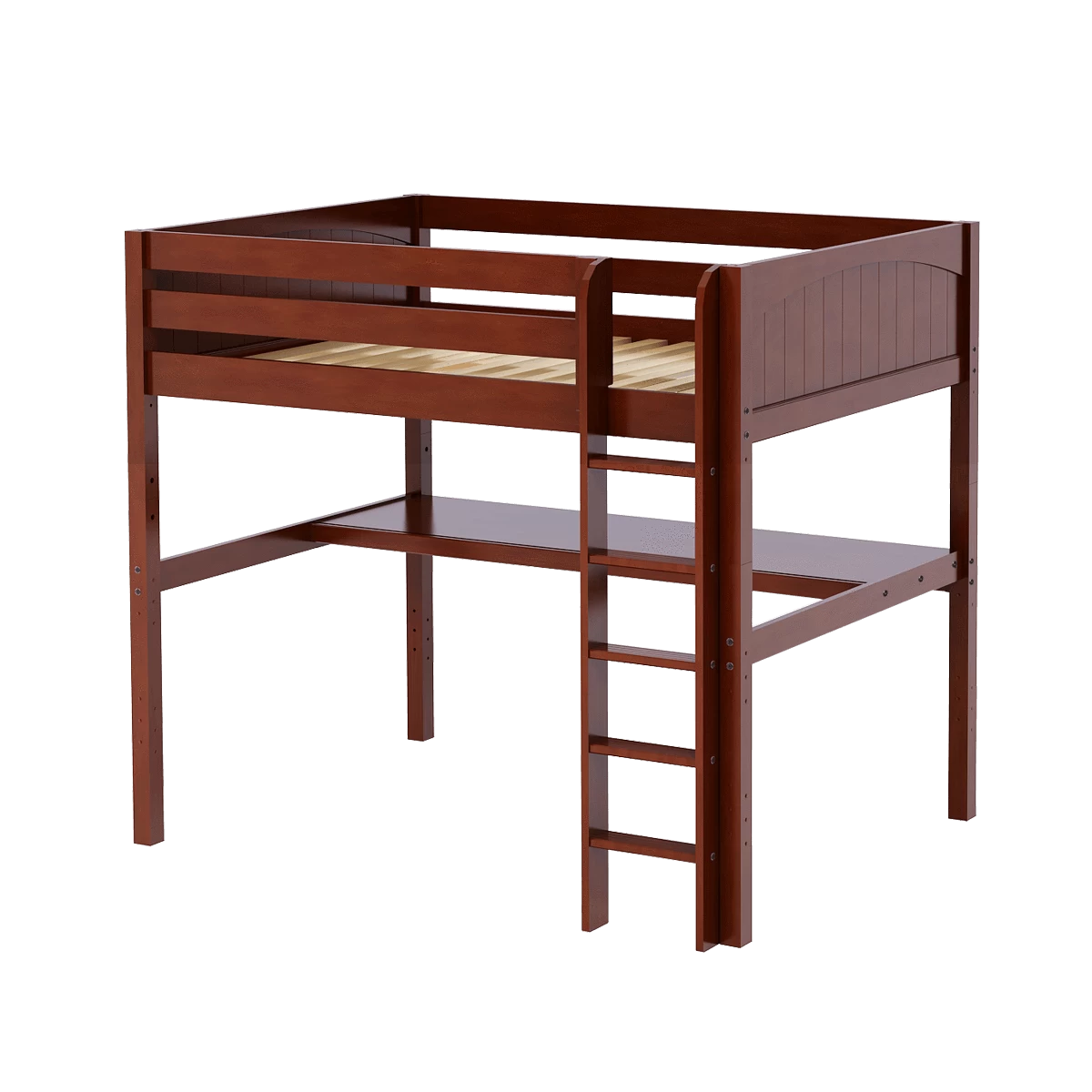 Maxtrix Full High Loft Bed With Straight Ladder + Desk 13 Maxtrix Full High Loft Bed With Straight Ladder + Desk - Image 11