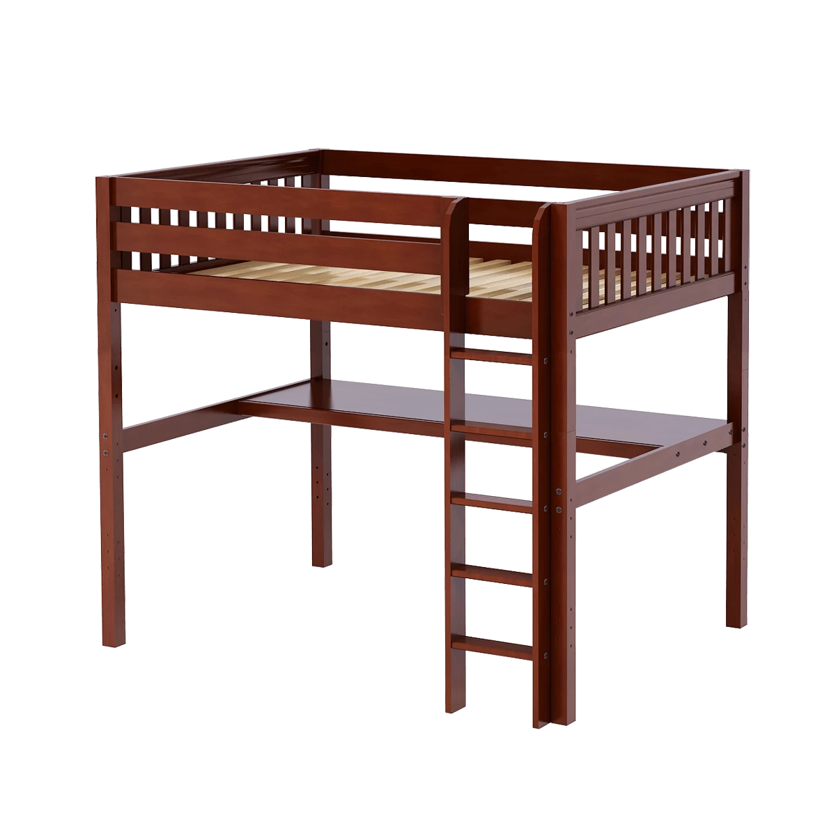 Maxtrix Full High Loft Bed With Straight Ladder + Desk 8 Maxtrix Full High Loft Bed With Straight Ladder + Desk - Image 6