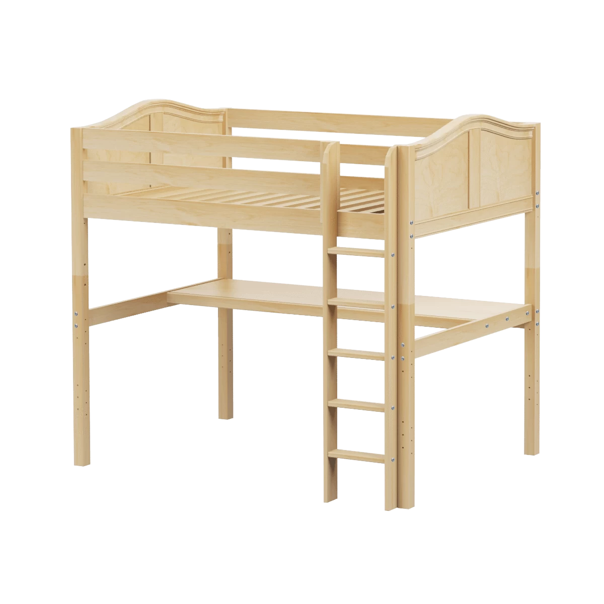 Maxtrix Full High Loft Bed With Straight Ladder + Desk 14 Maxtrix Full High Loft Bed With Straight Ladder + Desk - Image 12