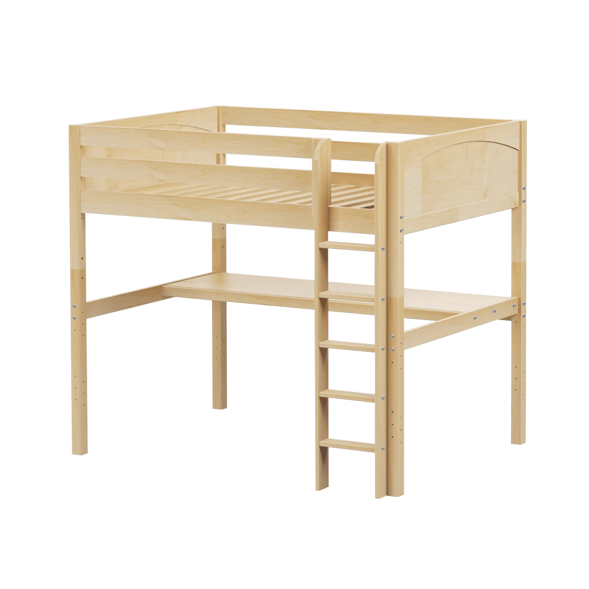 Maxtrix Full High Loft Bed With Straight Ladder + Desk 16 Maxtrix Full High Loft Bed With Straight Ladder + Desk - Image 14