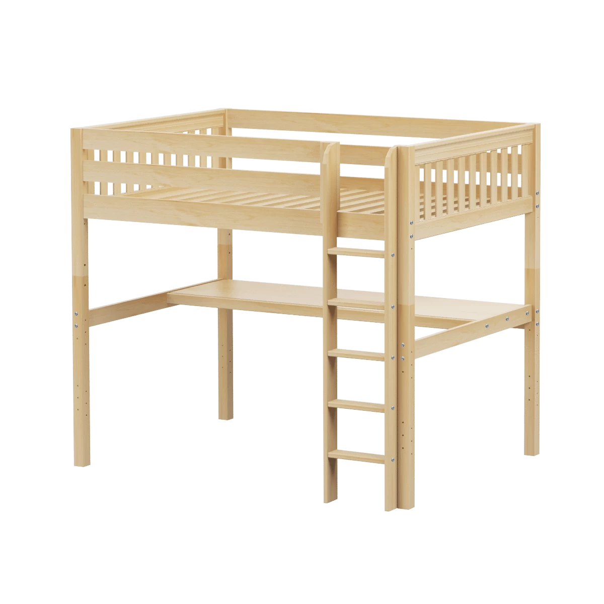 Maxtrix Full High Loft Bed With Straight Ladder + Desk 7 Maxtrix Full High Loft Bed With Straight Ladder + Desk - Image 5