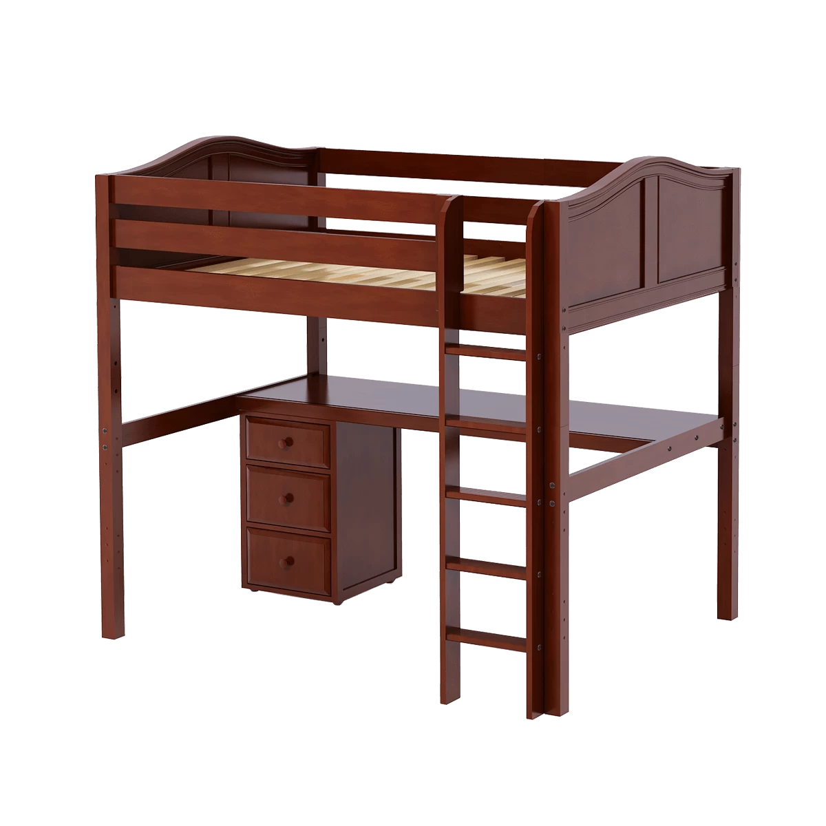 Maxtrix Full High Loft Bed With Straight Ladder + Desk 22 Maxtrix Full High Loft Bed With Straight Ladder + Desk - Image 20