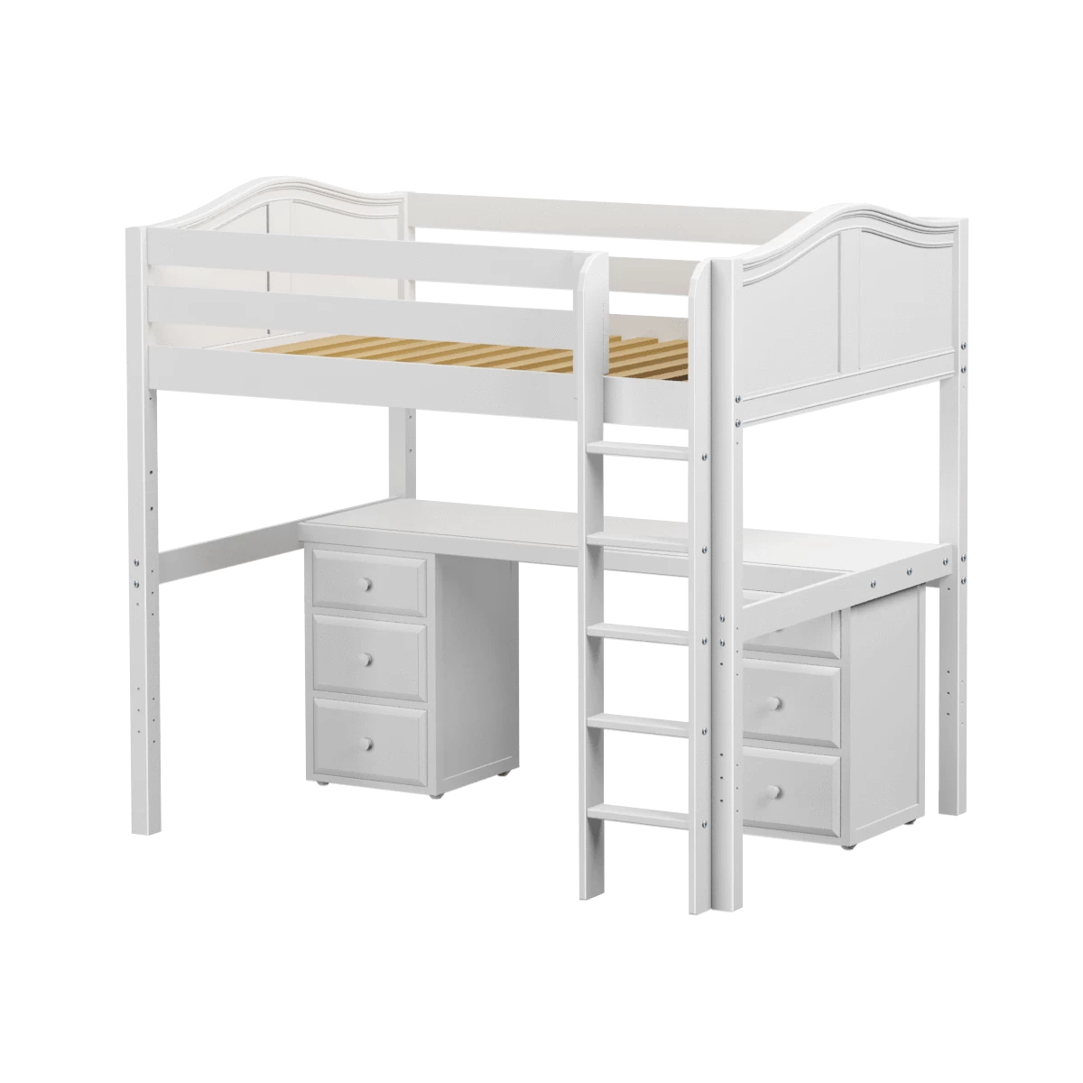 Maxtrix Full High Loft Bed With Straight Ladder + Desk 11 Maxtrix Full High Loft Bed With Straight Ladder + Desk - Image 9