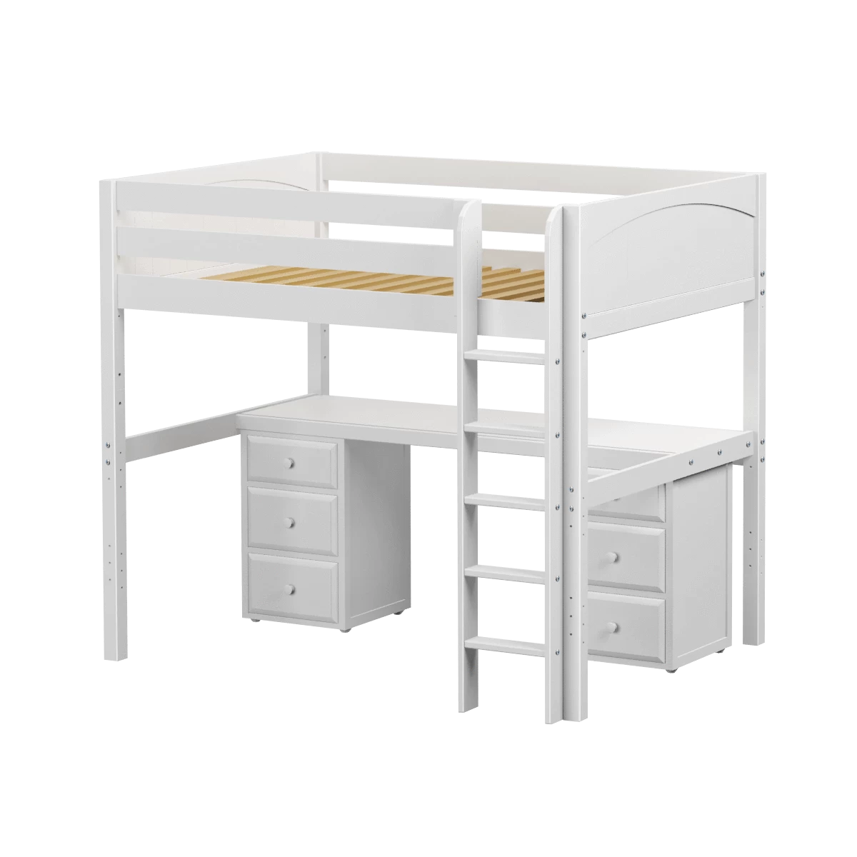 Maxtrix Full High Loft Bed With Straight Ladder + Desk 20 Maxtrix Full High Loft Bed With Straight Ladder + Desk - Image 18