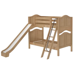 Maxtrix Twin Medium Bunk Bed With Slide -Kid Furniture HAPPY NC