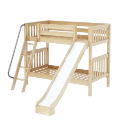 Maxtrix Twin Medium Bunk Bed With Slide -Kid Furniture HAPPY NS 0d375ad8 8a20 462a 8d44 5f6790791209