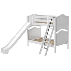 Maxtrix Twin Medium Bunk Bed With Slide -Kid Furniture HAPPY WC