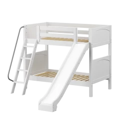 Maxtrix Twin Medium Bunk Bed With Slide -Kid Furniture HAPPY WP c1e1e0e6 86e9 46bb 895f cfb9a43c4b61
