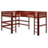 Maxtrix High Corner Loft Bed - Queen + Twin XL 2 Maxtrix High Corner Loft Bed - Queen + Twin XL -Kid Furniture HIGHTIDE CS LEFT