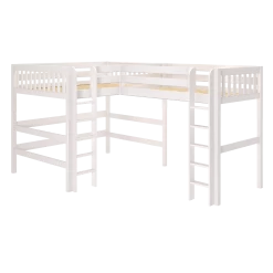 Maxtrix High Corner Loft Bed - Queen + Twin XL -Kid Furniture HIGHTIDE WS LEFT