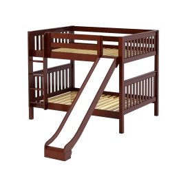 Maxtrix Full Medium Bunk Bed With Slide -Kid Furniture HIPHIP CS
