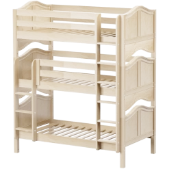 Maxtrix Twin Triple Bunk Bed With Ladder -Kid Furniture HOLY NC