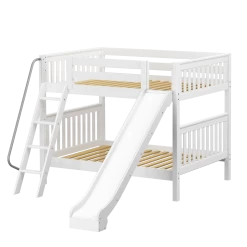 Maxtrix Full Medium Bunk Bed With Slide -Kid Furniture HOORAY WS cece41ff ede2 40b7 b216 b640add70c8f