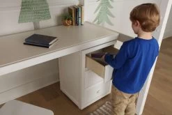 Maxtrix Twin High Loft Bed With Angled Ladder + Desk -Kid Furniture IMG2282 1550698629345