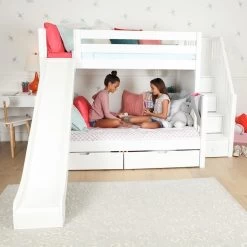 Maxtrix Medium Twin XL Over Full XL Bunk Bed With Stairs + Slide 25 Maxtrix Medium Twin XL Over Full XL Bunk Bed With Stairs + Slide -Kid Furniture IMG4114 Blog Size 1559744440078 656x656 crop center dd041538 3bfb 459b b269 0c2b72bfbb64