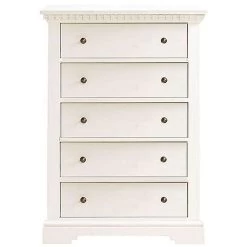 Natart Ithaca 5-Drawer Dresser -Kid Furniture Ithaca 5DD white 1