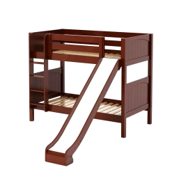 Maxtrix Twin Medium Bunk Bed With Slide -Kid Furniture JOLLY CP