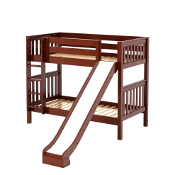 Maxtrix Twin Medium Bunk Bed With Slide -Kid Furniture JOLLY CS