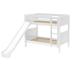 Maxtrix Twin Medium Bunk Bed With Slide -Kid Furniture JOLLY WP