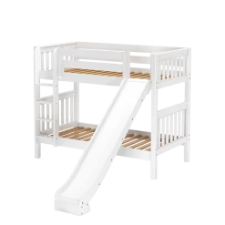 Maxtrix Twin Medium Bunk Bed With Slide -Kid Furniture JOLLY WS