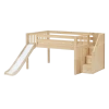 Maxtrix Full Low Loft Bed With Stairs + Slide 2 Maxtrix Full Low Loft Bed With Stairs + Slide -Kid Furniture KAPOW NS 7367e80a 37ce 4726 8e6f 8e41c97a4bd1