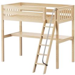 Maxtrix Twin High Loft Bed With Angled Ladder + Desk -Kid Furniture KNOCKOUT1 NS 118c9680 18d9 4da4 ab3c b9f529c7d49c
