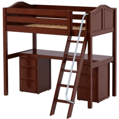 Maxtrix Twin High Loft Bed With Angled Ladder + Desk -Kid Furniture KNOCKOUT3 CC fd1e2b9b 9dd9 4f9f b453 c2252b3b3ac1