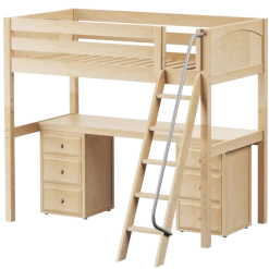 Maxtrix Twin High Loft Bed With Angled Ladder + Desk -Kid Furniture KNOCKOUT3 NP 4a8f1602 19a3 4758 aa54 efdc1854e902
