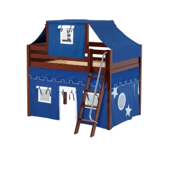 Maxtrix Full Mid Loft Bed With Angled Ladder, Curtain + Top Tent 31 Maxtrix Full Mid Loft Bed With Angled Ladder, Curtain + Top Tent -Kid Furniture KONG22 CP 5741b485 6f0d 457e 9552 6c245dc5f85b