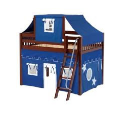 Maxtrix Full Mid Loft Bed With Angled Ladder, Curtain + Top Tent 32 Maxtrix Full Mid Loft Bed With Angled Ladder, Curtain + Top Tent -Kid Furniture KONG22 CS 9641dfcf 54e4 4a01 a2bb d1c74e6f5342