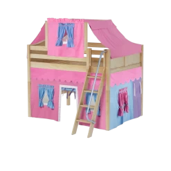 Maxtrix Full Mid Loft Bed With Angled Ladder, Curtain + Top Tent 38 Maxtrix Full Mid Loft Bed With Angled Ladder, Curtain + Top Tent -Kid Furniture KONG28 NC 8039a3aa f768 45ea 95ca 4817a88afb98