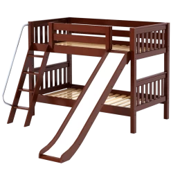 Maxtrix Twin Low Bunk Bed With Slide -Kid Furniture LAUGH CS 81a6cb53 93f7 4f78 8107 e10909e6a14f