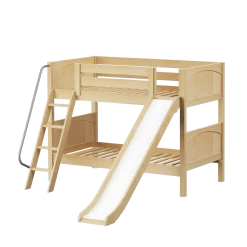Maxtrix Twin Low Bunk Bed With Slide -Kid Furniture LAUGH NP cdae6026 799b 47bb 9eaf f56736923f78