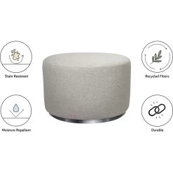 Babyletto Tuba Swivel Gliding Ottoman -Kid Furniture M10185PGEW White Background 02 8ef28924 f5a1 4cb7 97c9 577fe4610516