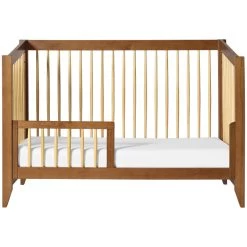 Babyletto Sprout 4-in-1 Convertible Crib With Toddler Bed Conversion Kit -Kid Furniture M10301CTN White Background 04 38b25098 0e9a 4d6b 90c6 b337c4bb277a