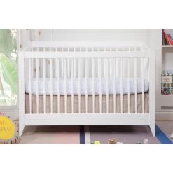 Babyletto Sprout 4-in-1 Convertible Crib With Toddler Bed Conversion Kit -Kid Furniture M10301W Lifestyle 11 18849552 8ecf 4c79 9111 b2a0a03944c5