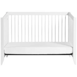 Babyletto Sprout 4-in-1 Convertible Crib With Toddler Bed Conversion Kit -Kid Furniture M10301W White Background 06 cfe3fbf2 7aa1 4c37 a891 25daaef2d174